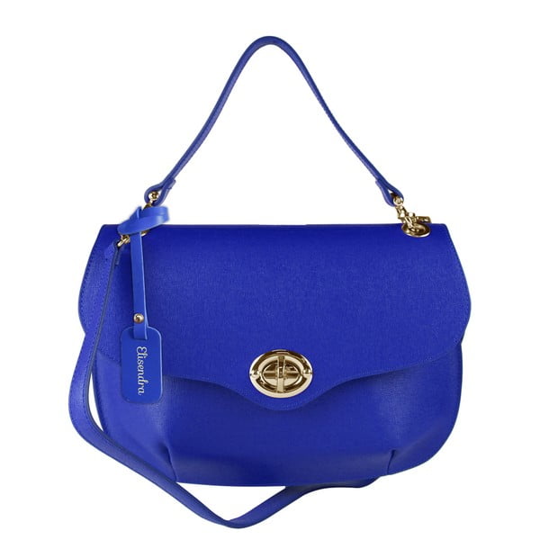 Modrá kožená kabelka Maison Bag Amber