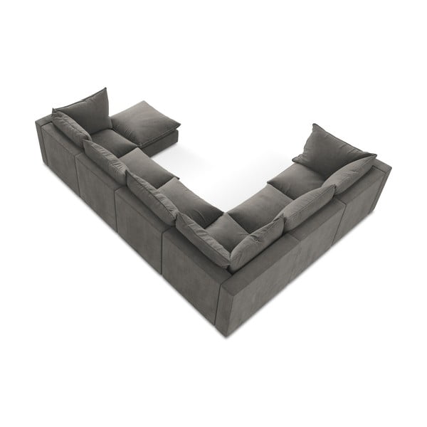 Tmavě šedá rohová pohovka (levý roh/do "U") Manao – Makamii-image-3