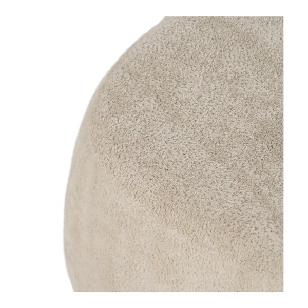 Béžový taburet z textilie bouclé – Ixia-image-4