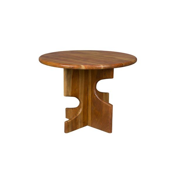 Kulatý odkládací stolek z masivu akácie ø 60 cm Morgan – Dutchbone-image-2