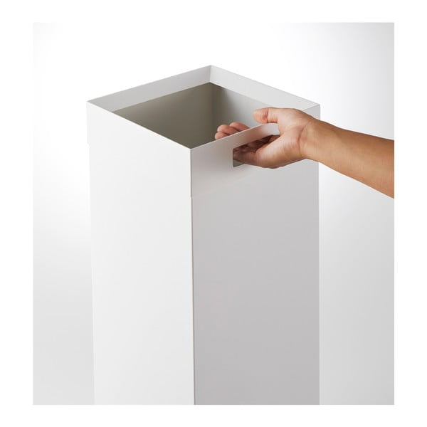 Bílý kovový odpadkový koš 27 l Tall – YAMAZAKI-image-2