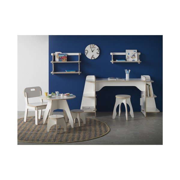 Bílá police do dětského pokoje z překližky Geese Piper-image-1