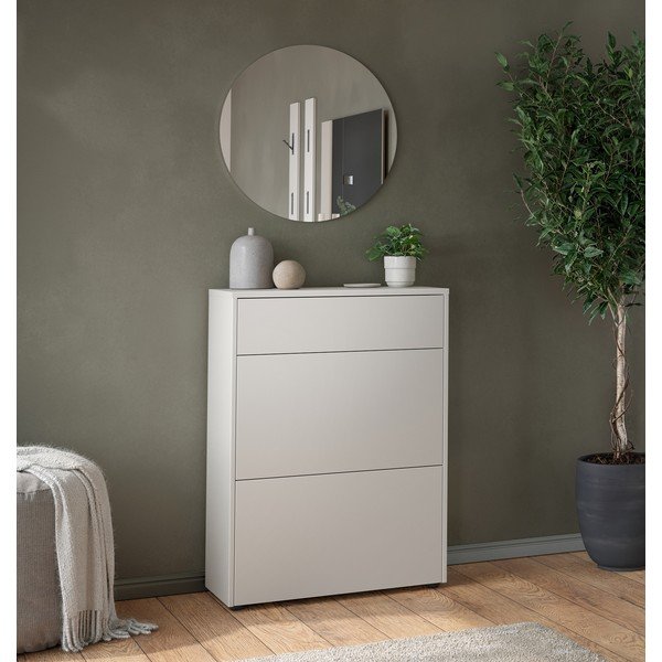 Krémová matná skříňka 70x99x34 cm Binetto – Germania-image-1
