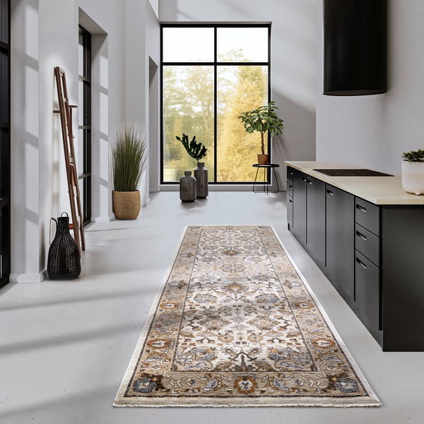 Hnědo-krémový běhoun 80x190 cm Egon – Villeroy&Boch-image-1