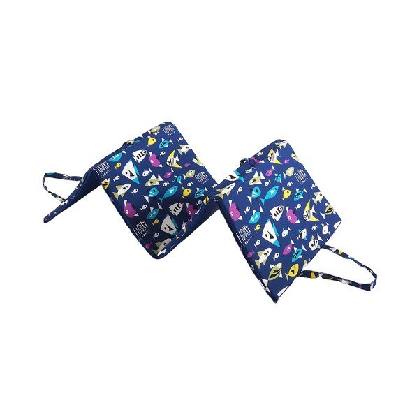 Modrý zahradní podsedák na lehátko 49x137 cm   Fishes – B.E.S.