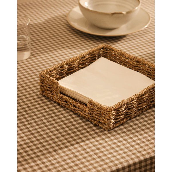 Držák na ubrousky z mořské trávy Tossa – Kave Home-image-1