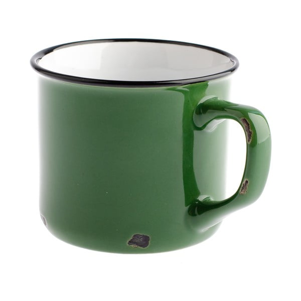 Zelený keramický hrnek Dakls Story Time Over Tea, 230 ml