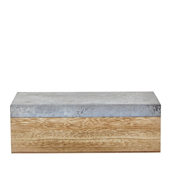 Dřevěný úložný box KJ Collection Vincenc, 28 cm