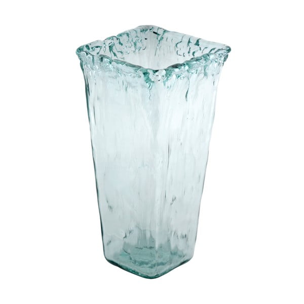 Skleněná váza z recyklovaného skla Ego Dekor Pandora Authentic, výška 40 cm