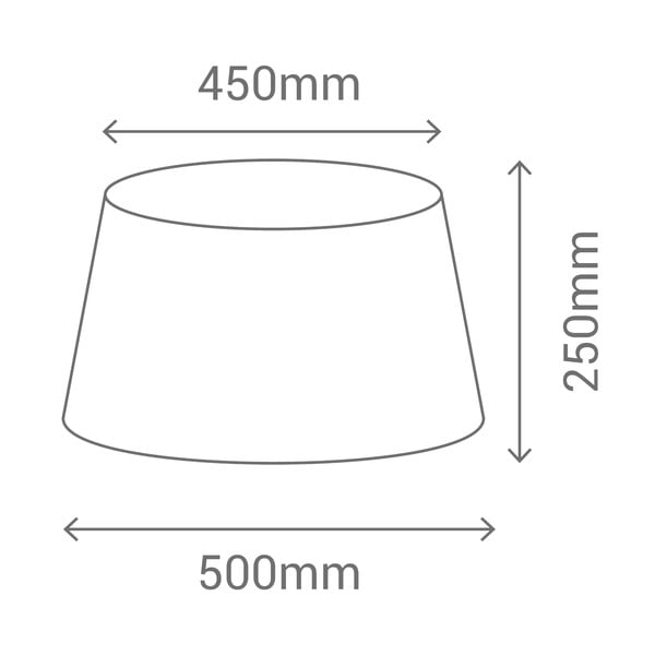 Šedé stínidlo ø 50 cm – SULION-image-3