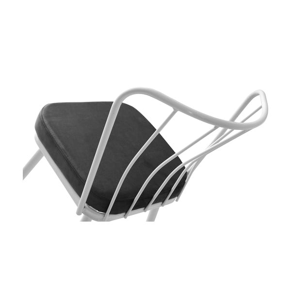 Bílo-černé kovové jídelní židle v sadě 2 ks Yildiz – Kalune Design-image-4