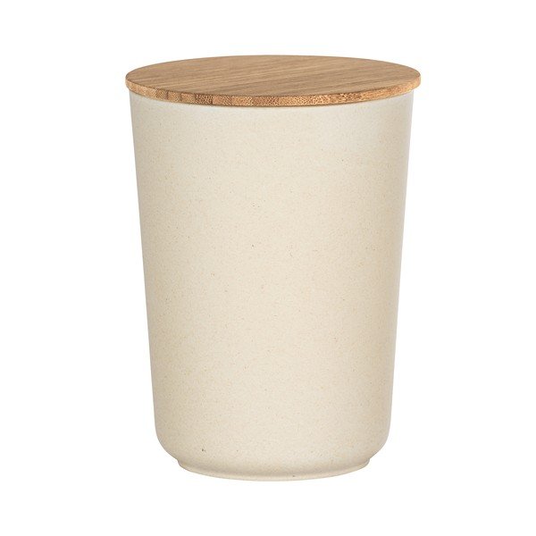 Béžový úložný box s bambusovým víkem Wenko Bondy, 700 ml-image-2