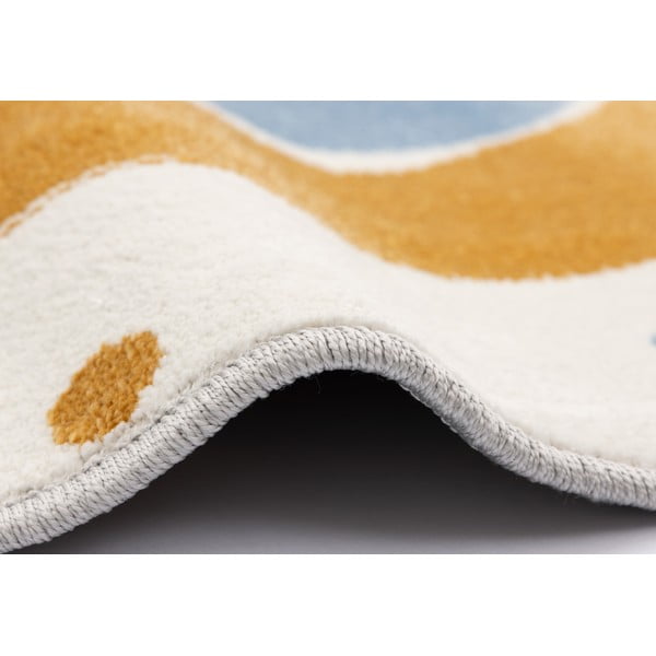 Okrově žlutý/slonovinový dětský koberec ø120 cm Joyful Gold – FD-image-2