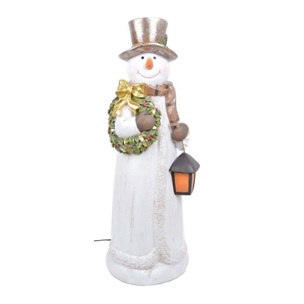 Svítící LED dekorativní soška Ewax Snowman Time II
