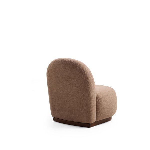 Hnědé křeslo z textilie bouclé Tina – Artie-image-2