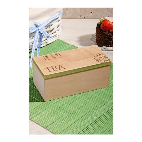 Bambusový box na čaj s 2 přihrádkami Herbal