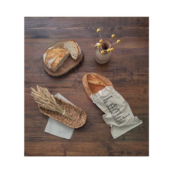 Látkový vak na chléb s příměsí lnu Really Nice Things Bag Shopping, výška 42 cm-image-1