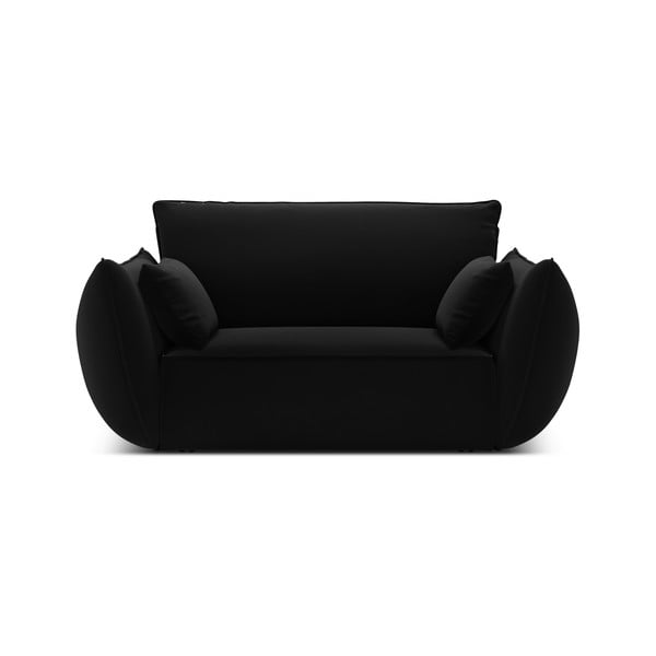 Černé sametové křeslo Vanda – Mazzini Sofas-image-2