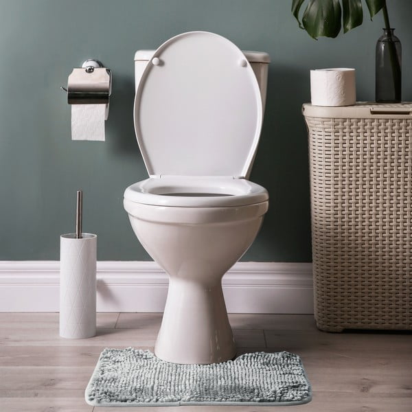 Sada 2 šedých koupelnových předložek AmeliaHome Bati-image-2