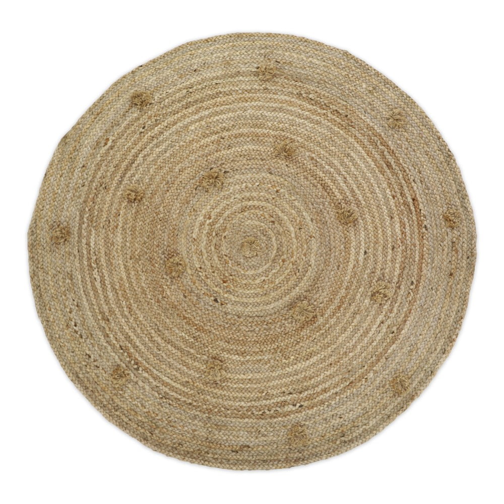 Přírodní ručně vyrobený jutový koberec Nattiot Siska, ø 140 cm
