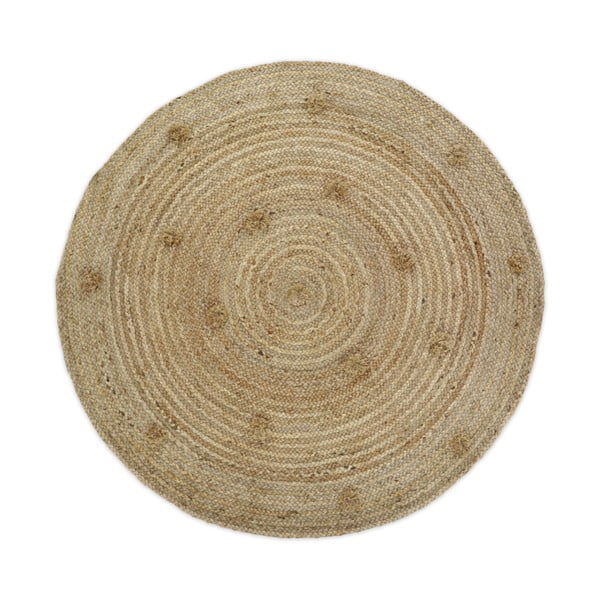 Přírodní ručně vyrobený jutový koberec Nattiot Siska, ø 140 cm