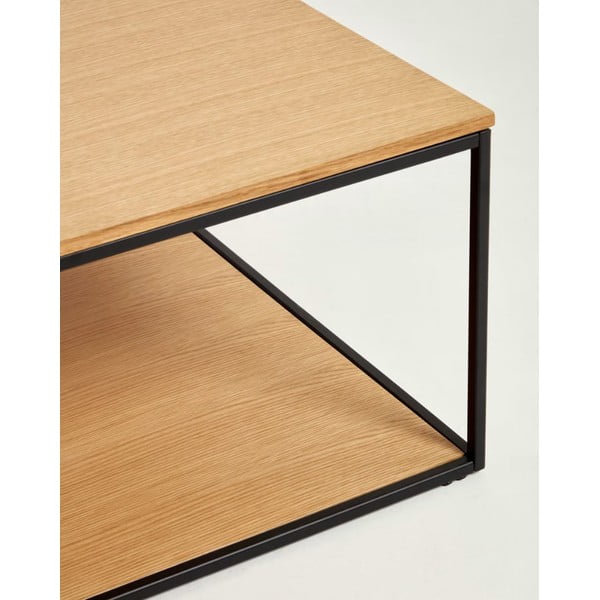 Konferenční stolek s deskou v dubovém dekoru 80x80 cm Yona - Kave Home-image-4