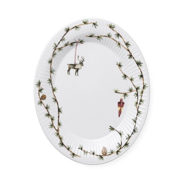 Porcelánový tác s vánočním motivem 27x34 cm Hammershøi Christmas – Kähler Design