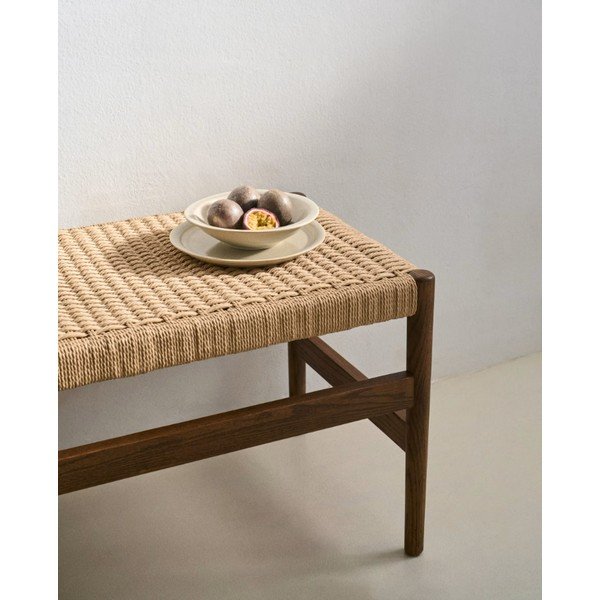 Lavice v hnědo-přírodní barvě Zaide – Kave Home-image-2