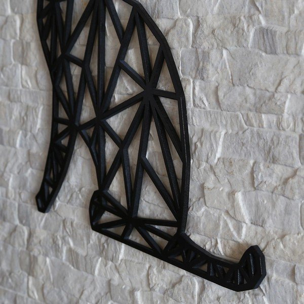 Černá nástěnná dekorace Black Cat, 39 x 65 cm-image-2