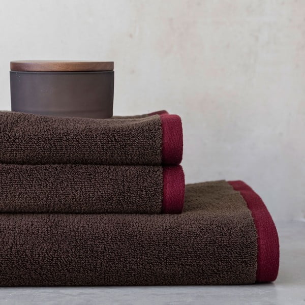 Hnědá froté osuška z Bio bavlny 70x133 cm Soft – Mette Ditmer Denmark-image-3
