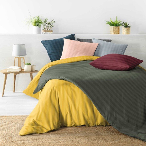 Modré prodloužené povlečení na dvoulůžko z mikrovlákna 240x220 cm Cleo – douceur d'intérieur-image-3