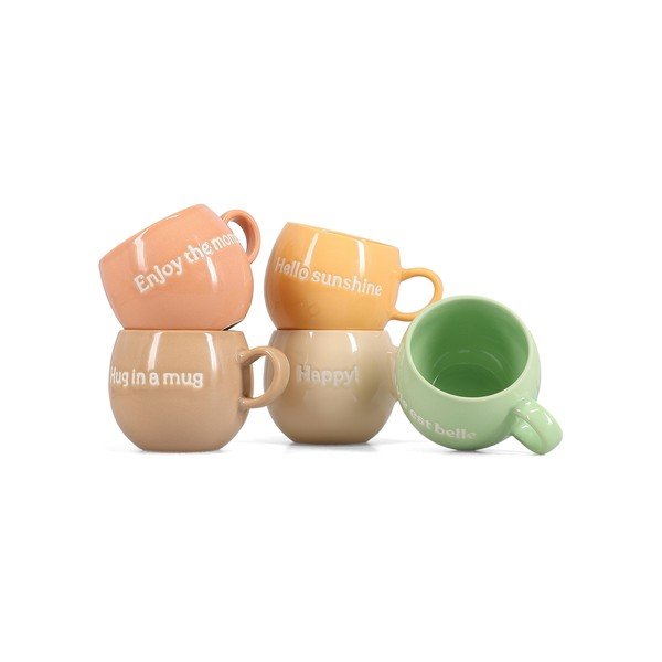 Zelený kameninový hrnek 420 ml Muggies – Salt&Pepper-image-3