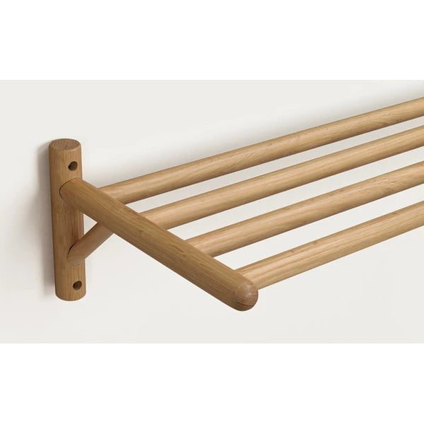 Závěsný botník z dubového dřeva v přírodní barvě Milford - Rowico-image-2