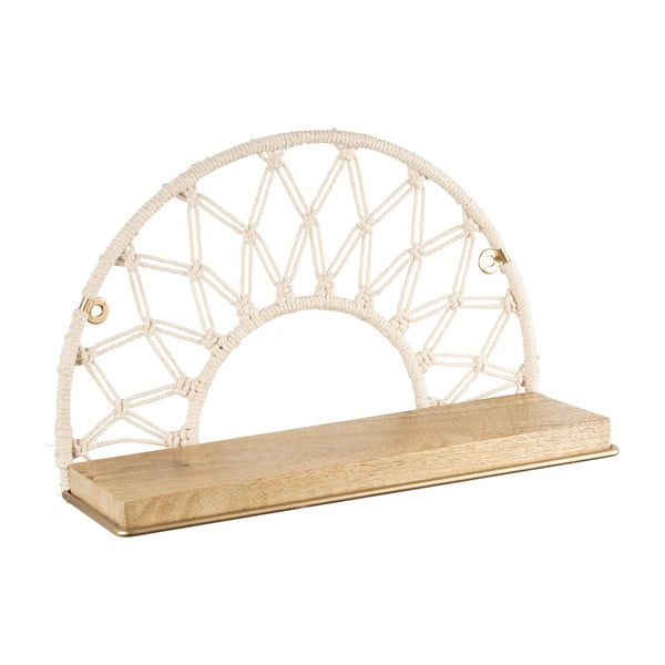 Police z masivního dřeva Macrame – Sema-image-1