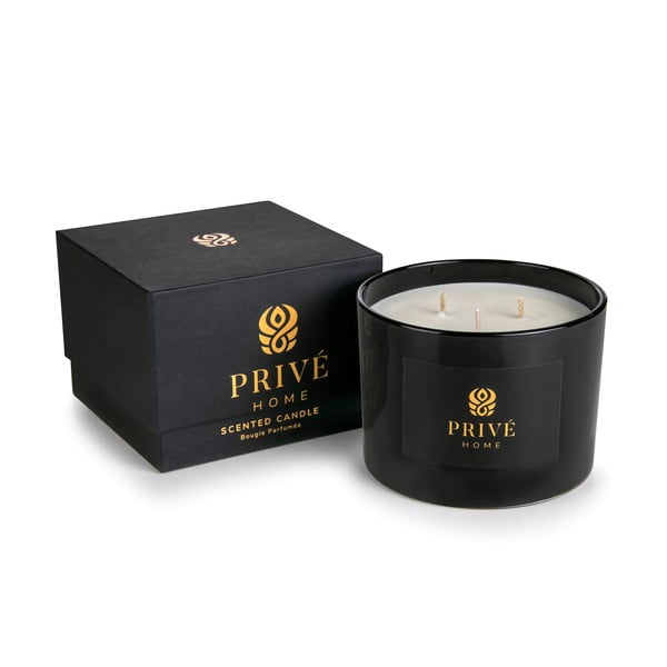 Vonná sojová svíčka doba hoření 35 h Black Wood – Privé Home-image-2