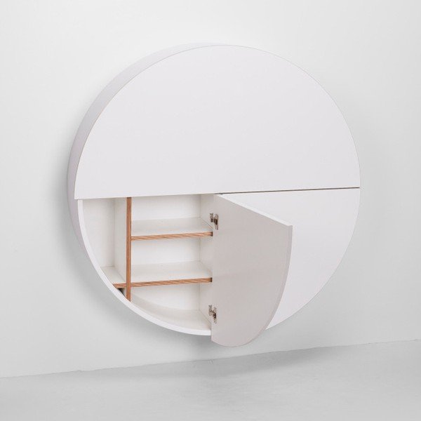 Bílý multifunkční nástěnný stůl EMKO Pill-image-3