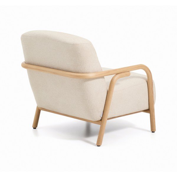 Béžové žinylkové křeslo Sylo – Kave Home-image-4