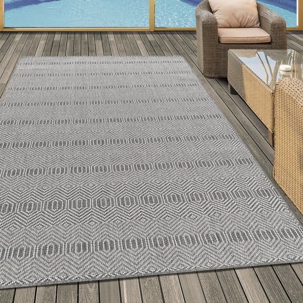 Šedý venkovní koberec 120x170 cm Aruba – Ayyildiz Carpets-image-1