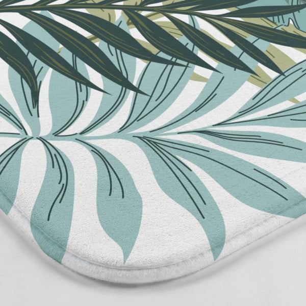 Bílo-zelená WC koupelnová předložka 45x45 cm Panazio – douceur d'intérieur-image-3