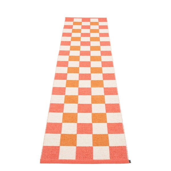 Vnitřní a venkovní běhoun v lososovo-oranžové barvě 70x300 cm Pix Flamingo – Pappelina