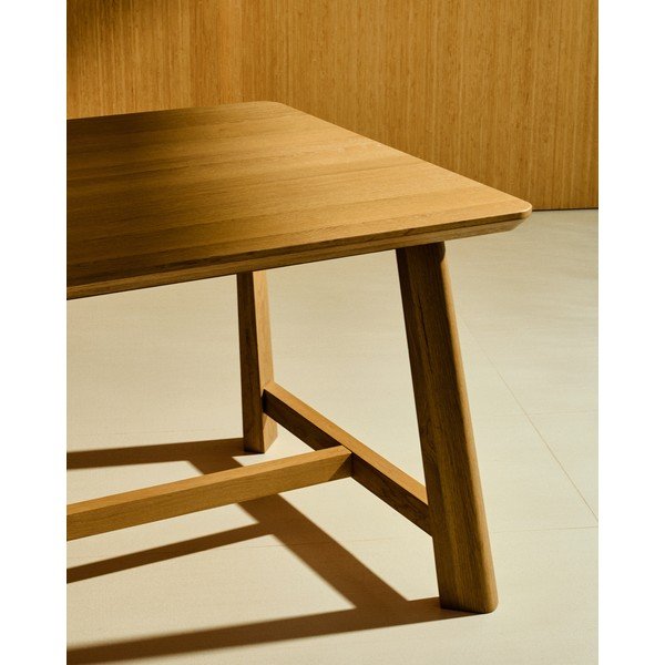 Jídelní stůl s deskou v dubovém dekoru 100x220 cm Idun – Kave Home-image-3