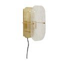 Nástěnné svítidlo do zásuvky v mosazné barvě Ruffle – Hübsch