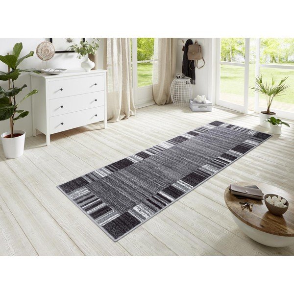 Šedý/béžový koberec běhoun 200x67 cm Border - Hanse Home-image-1