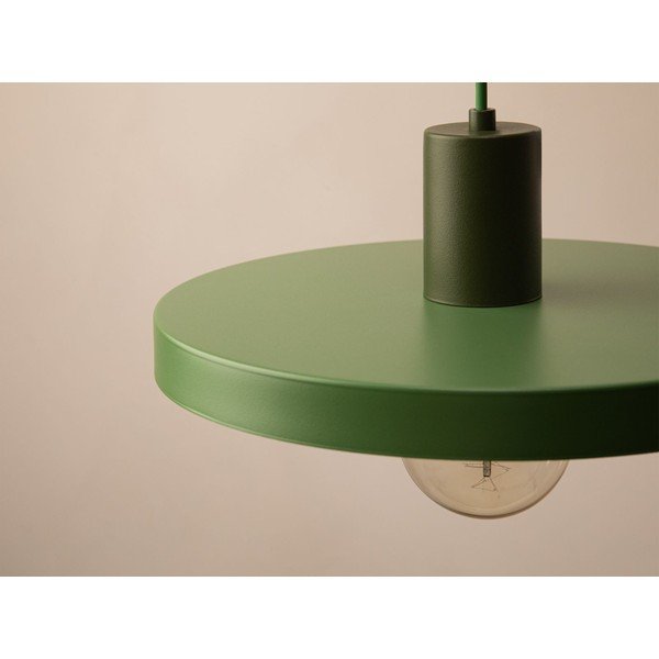 Zelené kovové závěsné svítidlo ø 30 cm Ori – Micadoni -image-2