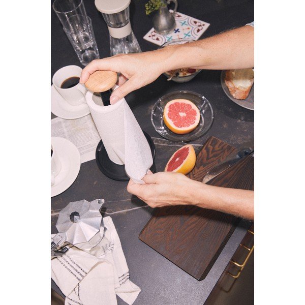 Černý stojan na papírové utěrky ø 15 cm Paper Pal – Rosendahl-image-2