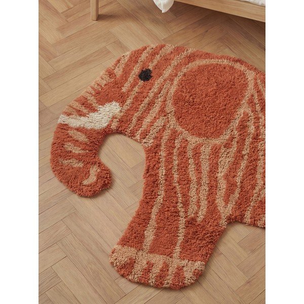 Pratelný/ručně tkaný bavlněný dětský koberec v terakotové barvě 75x120 cm Snuggle Elodie – Hanse Home-image-2
