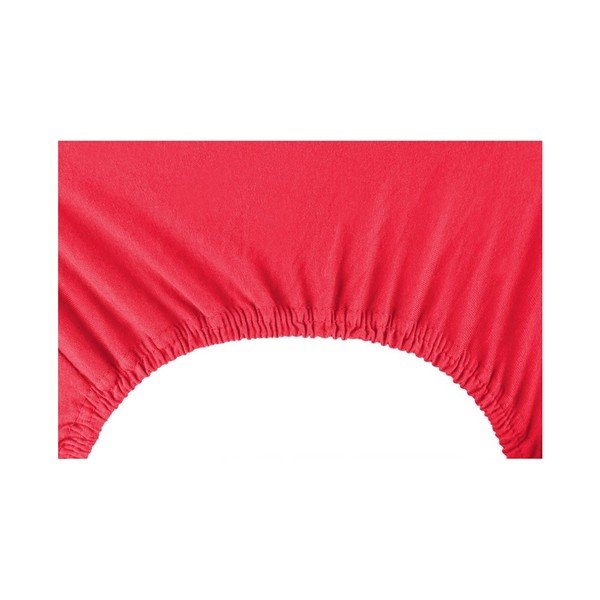 Červené elastické prostěradlo DecoKing Nephrite Red, 100–120 cm-image-3