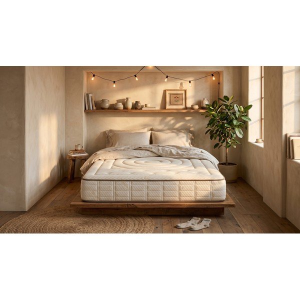 Tvrdá/středně tvrdá pěnová oboustranná matrace 90x200 cm Cashmere Premier – Moonia-image-3