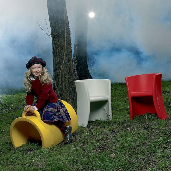 Červená víceúčelová židle Magis Trioli-image-1