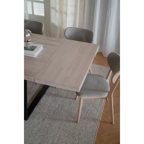 Matně lakovaná dubová přídavná deska jídelního stolu Rowico Brooklyn-image-1